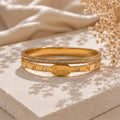 Cartier Βραχιόλι Love Διπλή Χειροπέδα με Κρύσταλλα