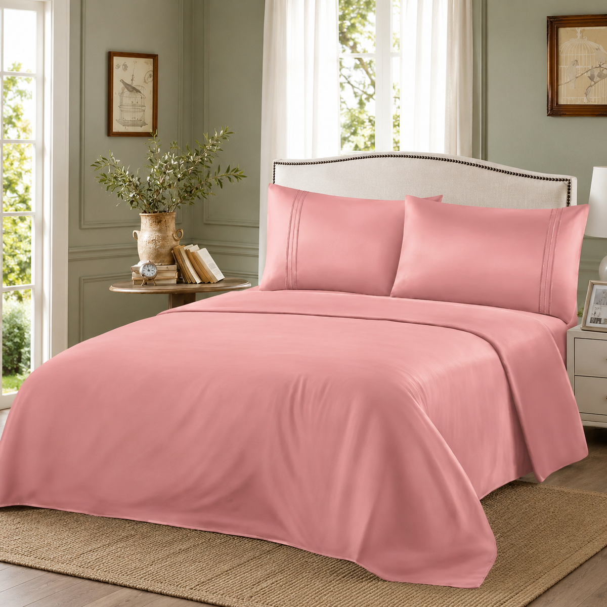 ZARA HOME – Σετ Σεντονιών 300TC – Πούδρα