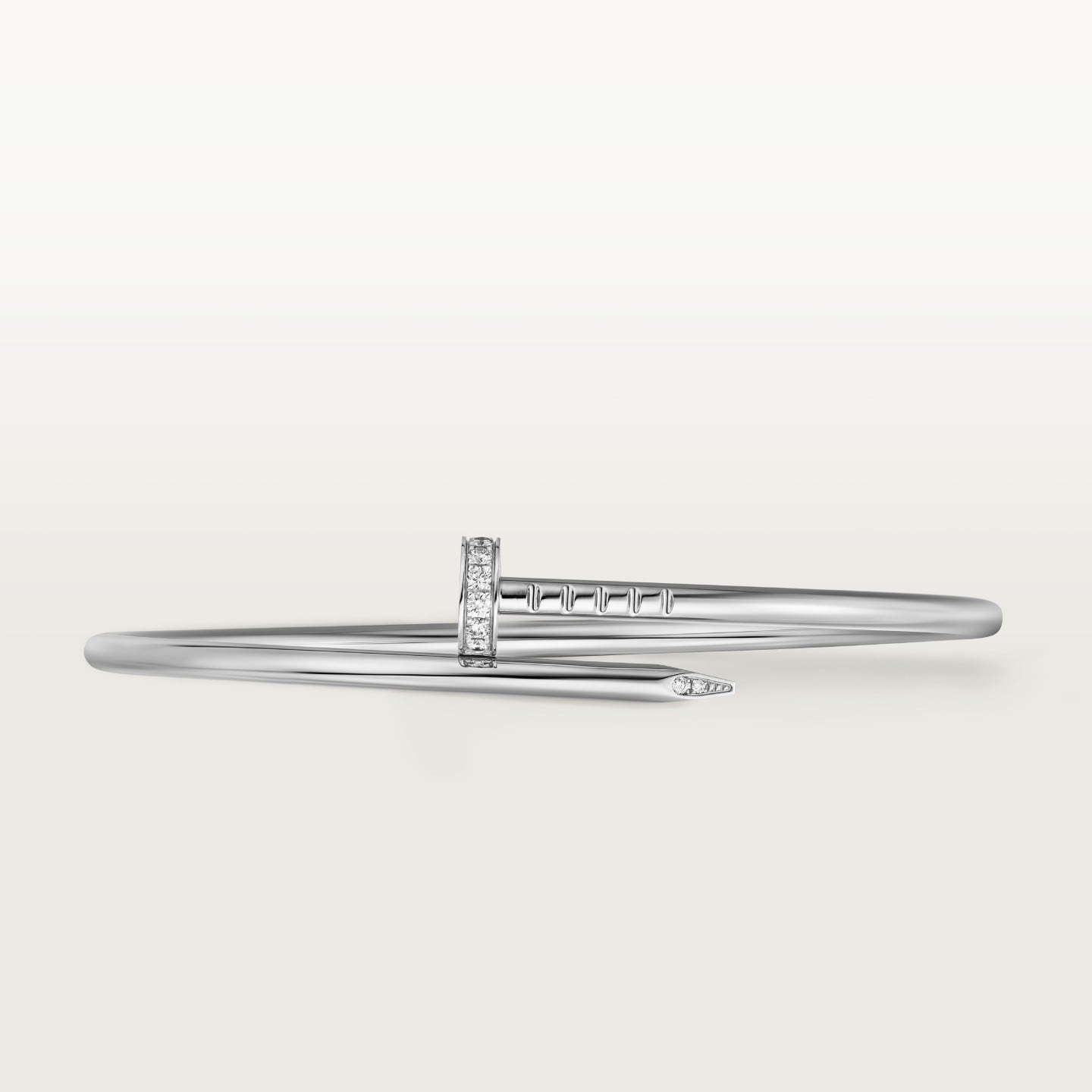 Juste un Clou bracelet, small model, diamonds
