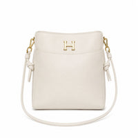 Hermes Δερμάτινος Crossbody Φάκελος με Μεταλλικό Cream "H"