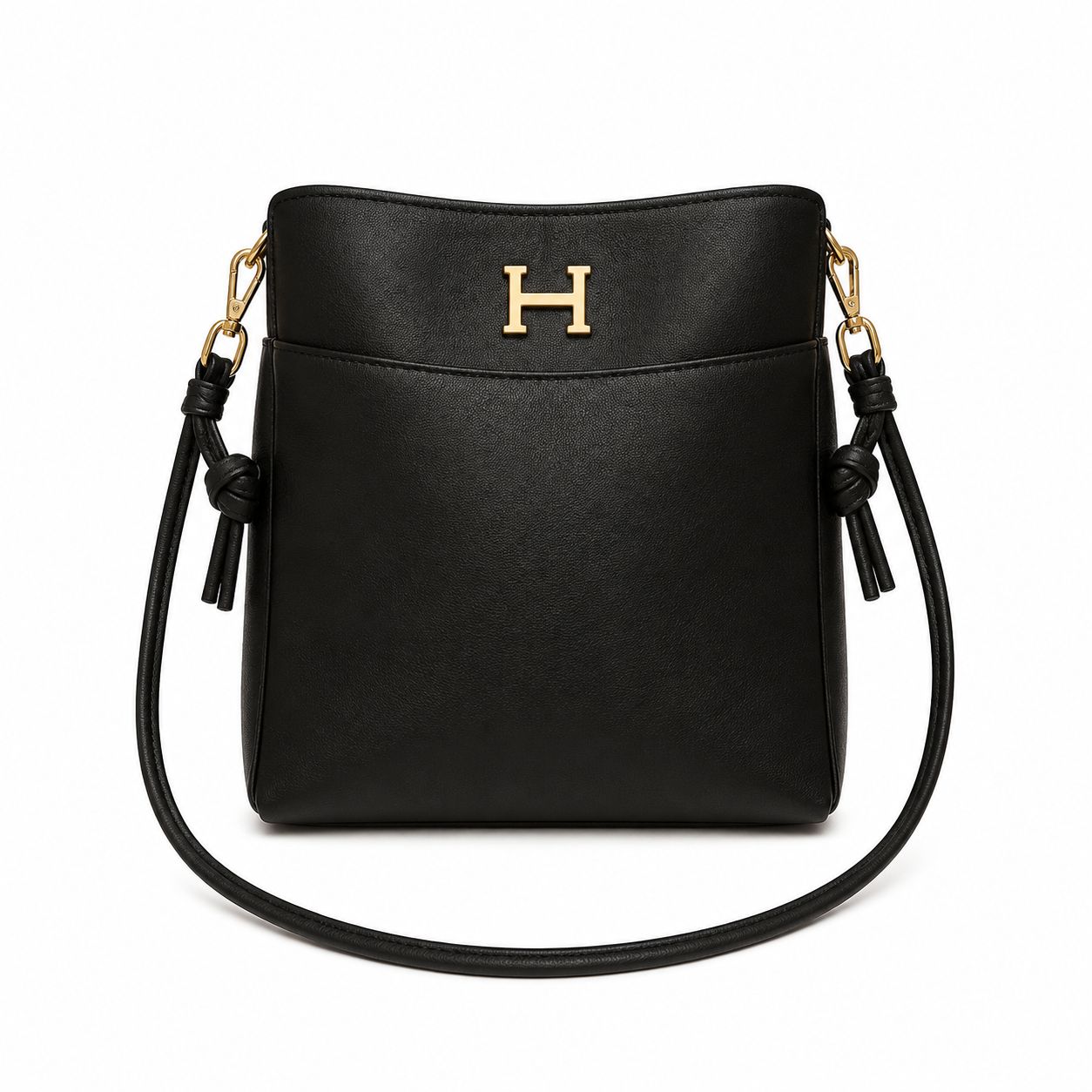 Hermes Δερμάτινος Crossbody Φάκελος με Μεταλλικό Black "H"
