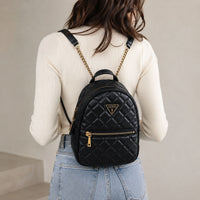 Guess Quilted Mini Backpack black