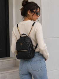 Guess Quilted Mini Backpack black