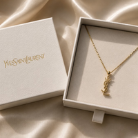 YSL κολιέ μονόγραμμα — packaging & σετ
