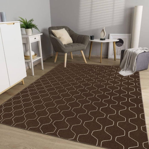 1 + 1 ΔΩΡΟ Μοκέτες Kadena All Season Σκούρο Καφέ 200x300cm KDNA-3-BROWN