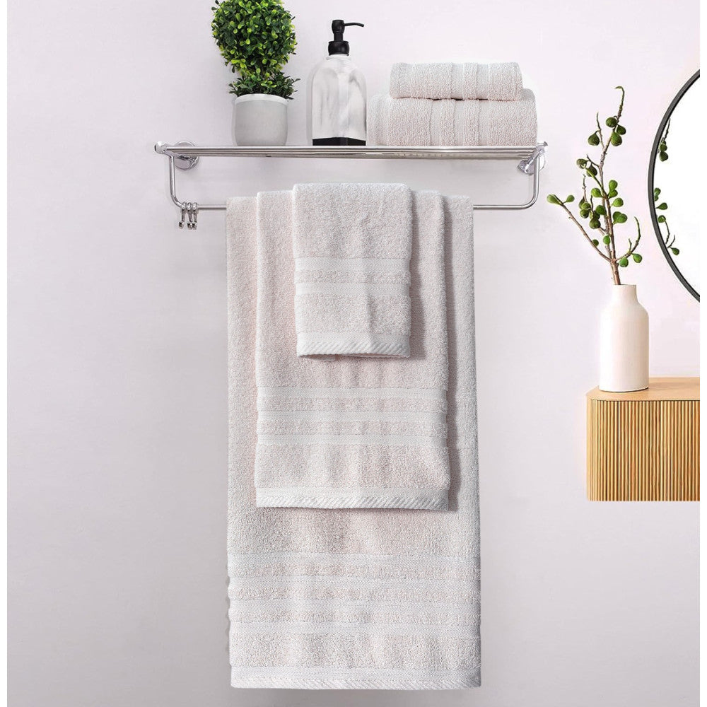 Πετσέτες Μπάνιου (Σετ 3τμχ) 100% Βαμβάκι Blanca Cream 500gsm