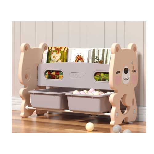 Πλαστική Βιβλιοθήκη Cute Bear Ροζ SN-QD001-PN