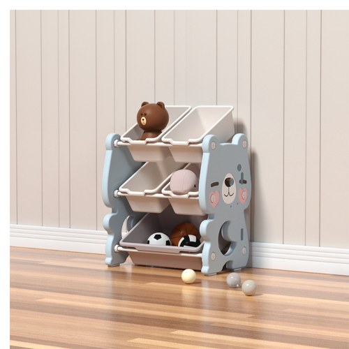 Πλαστική Βιβλιοθήκη Cute Bear Μπλε SN-QD003-BLU