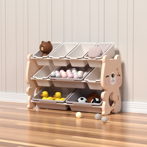 Πλαστική Βιβλιοθήκη Cute Bear Ροζ SN-QD005-PN