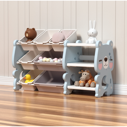 Πλαστική Βιβλιοθήκη Cute Bear Μπλε SN-QD009-BLU