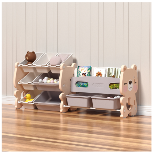 Πλαστική Βιβλιοθήκη Cute Bear Ροζ SN-QD013-PN