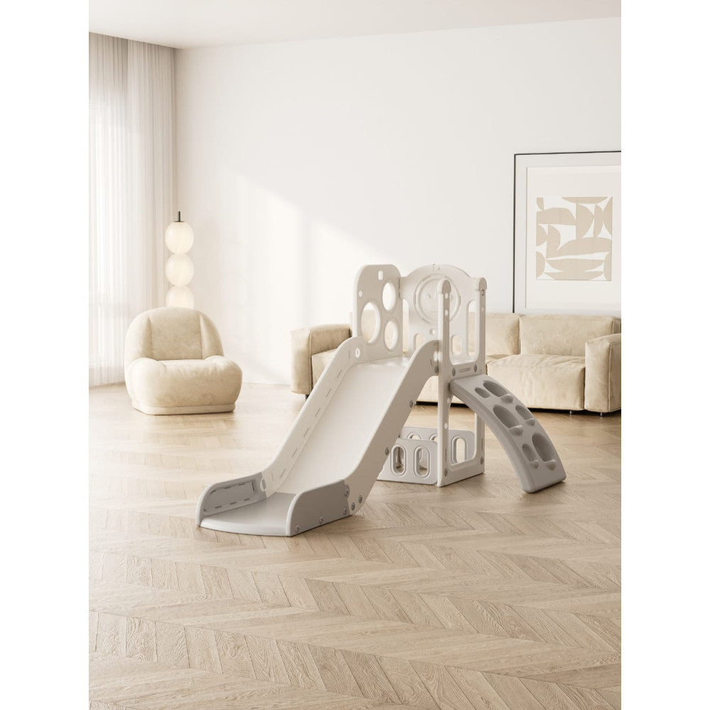 Πλαστική Τσουλήθρα με Σκαλοπάτια Γκρι HT-QD007-GREY