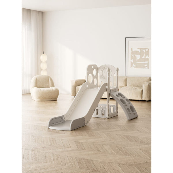 Πλαστική Τσουλήθρα με Σκαλοπάτια Γκρι HT-QD007-GREY