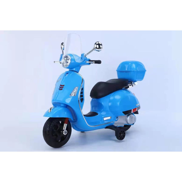 Ηλεκτροκίνητη Μηχανή Vespa  με , Φώτα LED και μουσική  Licensed original 6V Μπλε Q618-BLUE