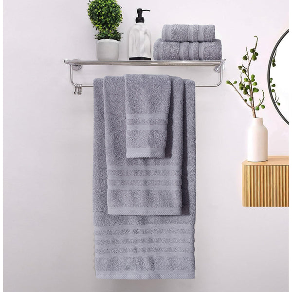 Πετσέτες Μπάνιου (Σετ 3τμχ) 100% Βαμβάκι Blanca Grey 500gsm