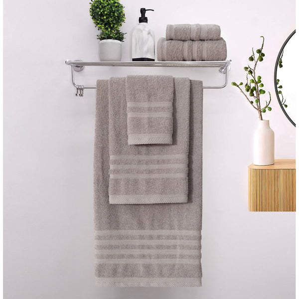 Πετσέτες Μπάνιου (Σετ 3τμχ) 100% Βαμβάκι Blanca Light Grey 500gsm