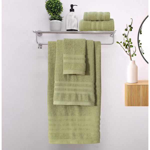 Πετσέτες Μπάνιου (Σετ 3τμχ) 100% Βαμβάκι Blanca Olive Green 500gsm