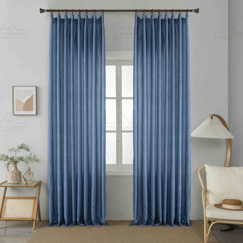 Κουρτίνα Σκίασης Μπλε με Τρέσα 270x280cm 6019-4