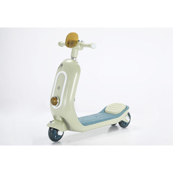 Παιδικό Πατίνι τύπου Vespa με Μουσική, Φώτα & LED Τροχούς – Ρυθμιζόμενο Τιμόνι για Παιδιά 2+ Πράσινο 6611-GREEN